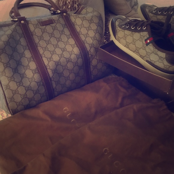 gucci purse and matching shoes